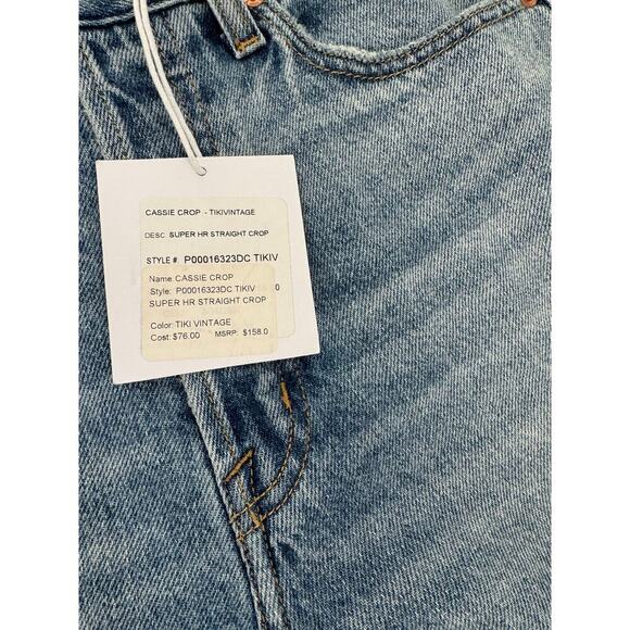 Pistola Women's Distressed Skinny Jeans Size 28 Blue Denim Raw Hem - Picture 6 of 7